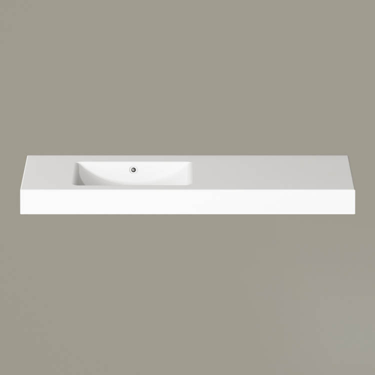 Izlietne PAA LONG STEP Akmens masas 1500x490mm, Kreisā ar labo pagarinājumu Balta Izlietne PAA LONG STEP Akmens masas 1500x490mm, Kreisā ar labo pagarinājumu Balta