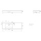 Izlietne PAA LONG STEP Akmens masas 1500x490mm, Kreisā ar labo pagarinājumu Balta Izlietne PAA LONG STEP Akmens masas 1500x490mm, Kreisā ar labo pagarinājumu Balta