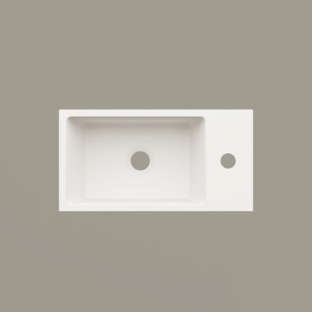Izlietne PAA MI Labā SilkStone 400x210mm Balta