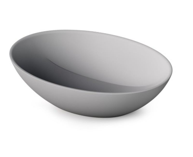 Раковина PAA PERLA SILK SilkStone 510х355мм Matte Grey