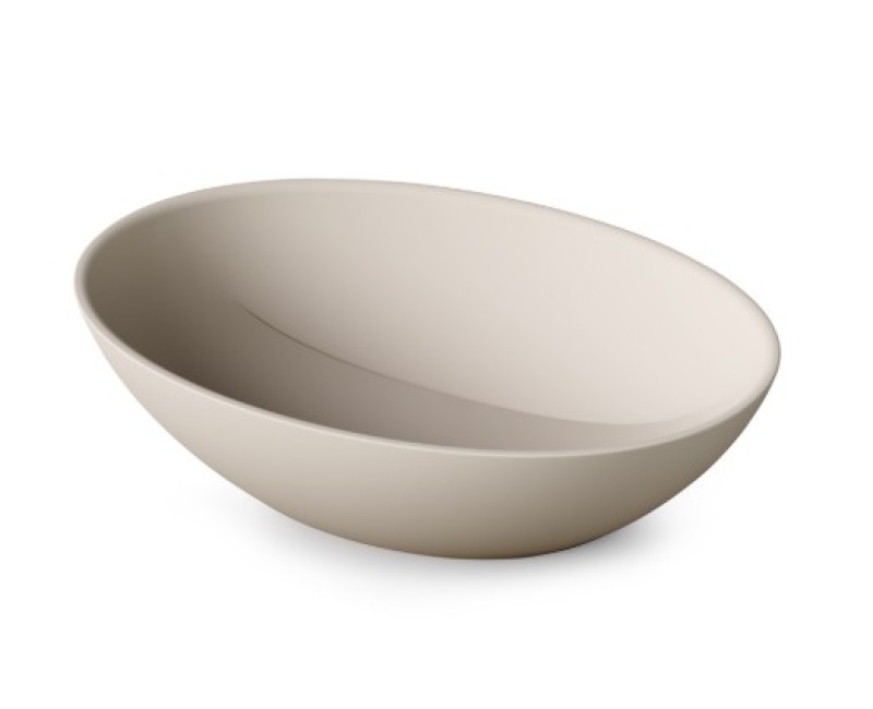 Раковина PAA PERLA SILK SilkStone 510х355мм Matte Caffelatte