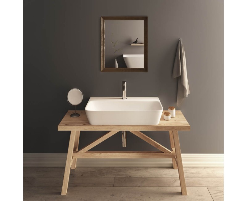 Раковина PAA ROUND ON SilkStone Ø 410мм Белая