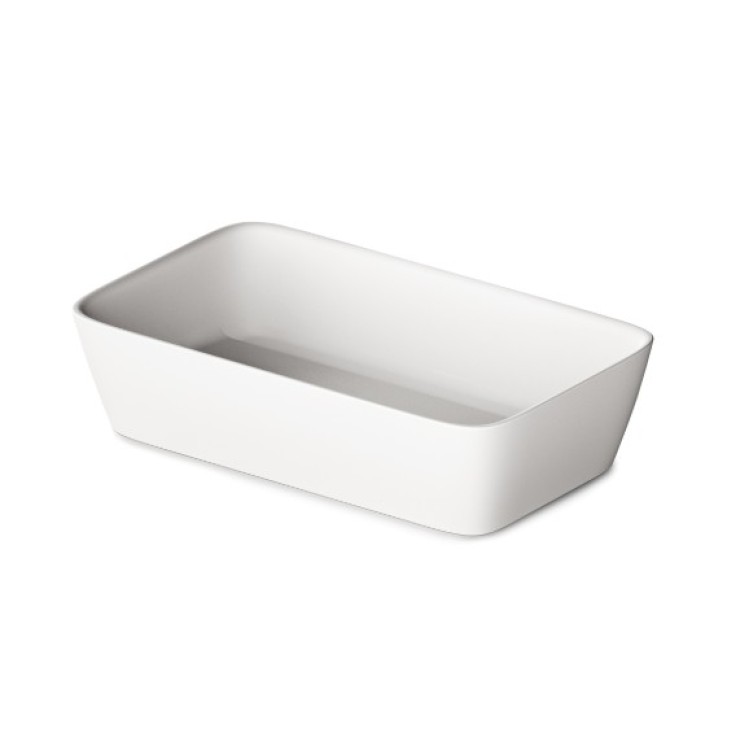 Izlietne PAA QUADRO ON Akmens masas 555x335mm Balta