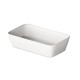 Izlietne PAA QUADRO ON Akmens masas 555x335mm Balta