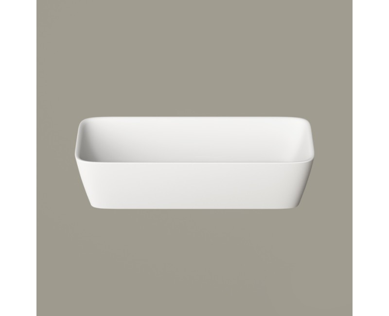 Раковина PAA QUADRO ON SilkStone 555х335мм Белый