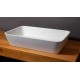 Izlietne PAA QUADRO ON Akmens masas 555x335mm Balta