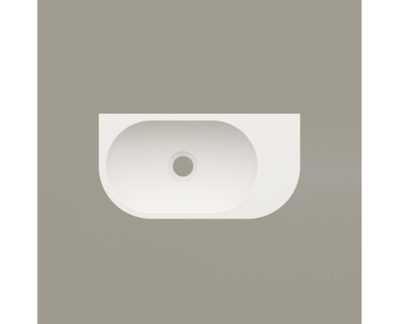 Раковина PAA RE Right SilkStone 400х210мм Белый