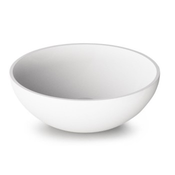 Раковина PAA ROUND ON SilkStone Ø 410мм Белая