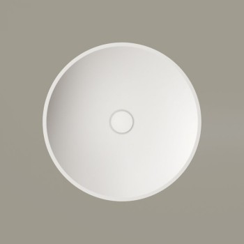 Раковина PAA ROUND ON SilkStone Ø 410мм Белая