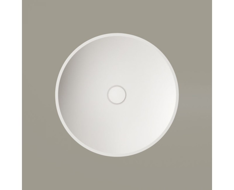 Раковина PAA ROUND ON SilkStone Ø 410мм Белая