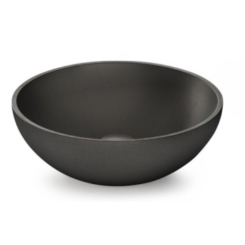 Раковина PAA ROUND ON SilkStone Ø 410мм Графит