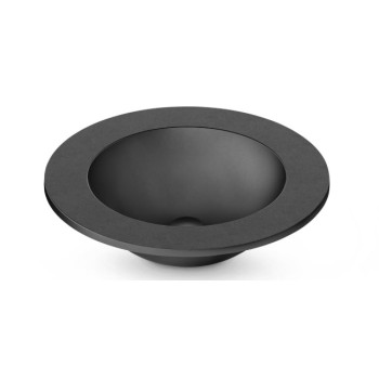 Раковина PAA ROUND PLUS SilkStone Ø 560мм Графит