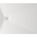 Душевой поддон Paa LETTERA Каменная масса 100x120см (Поддон, панель, сифон) Белый