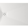 Душевой поддон Paa LETTERA Каменная масса 80x100см (Поддон, панель, сифон) Белый