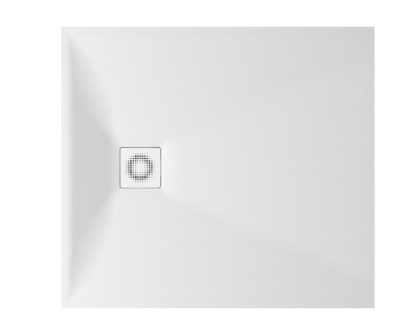 Душевой поддон Paa LETTERA Каменная масса 90x100см (Поддон, панель, сифон) Белый