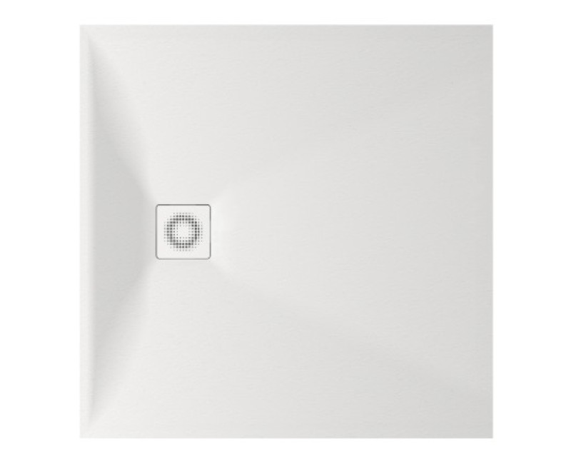 Душевой поддон Paa LETTERA KV100 Каменная масса 100х100см Белый