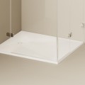 Душевой поддон Paa LETTERA Каменная масса 100x120см (Поддон, сифон) Белый