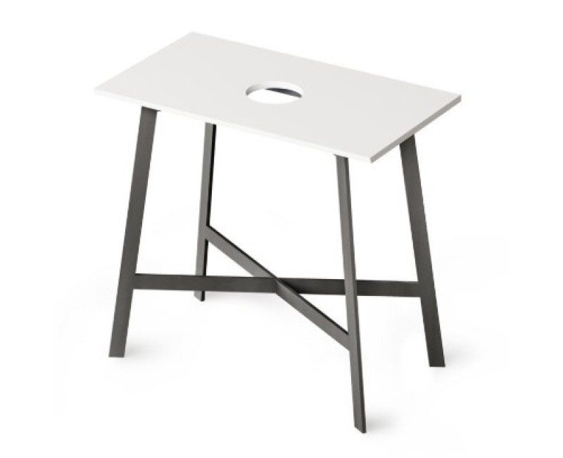 Ножки под раковину PAA DECO MF с поверхностью SilkStone 800х450мм Белые