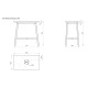 Izlietnes kājas PAA DECO MF ar SilkStone virsmu 800x450mm Izlietnes kājas PAA DECO MF ar SilkStone virsmu 800x450mm