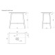 Izlietnes kājas PAA DECO MF ar SilkStone virsmu 800x450mm Baltas Izlietnes kājas PAA DECO MF ar SilkStone virsmu 800x450mm Baltas