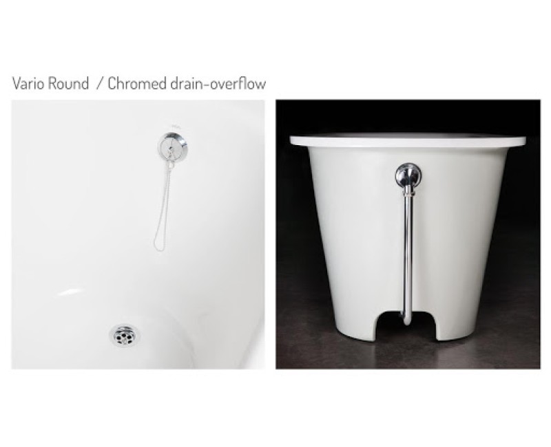 Сифон для ванны Paa VRIAO L хромированный