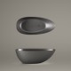 Vanna Paa Bella OVO SilkStone, 1700x800mm grafīta Vanna Paa Bella OVO SilkStone, 1700x800mm grafīta
