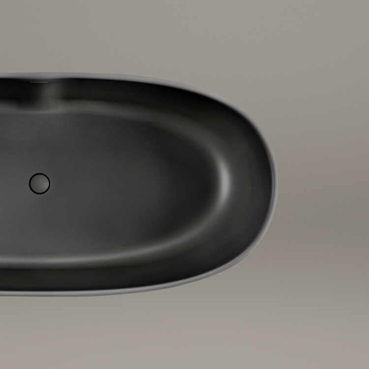 Vanna Paa Bella SilkStone, 1705x800mm grafita Vanna Paa Bella SilkStone, 1705x800mm grafita