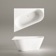 Ванна Paa DECO CORNER D SilkStone 1600x1270мм Белая Ванна Paa DECO CORNER D SilkStone 1600x1270мм Белая