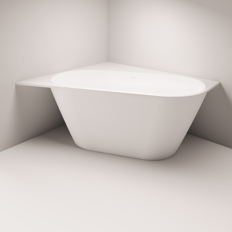 Ванна Paa DECO CORNER D SilkStone 1600x1270мм Белая Ванна Paa DECO CORNER D SilkStone 1600x1270мм Белая