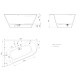 Ванна Paa DECO CORNER D SilkStone 1600x1270мм Белая Ванна Paa DECO CORNER D SilkStone 1600x1270мм Белая