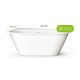 Ванна Paa DECO SHAPE SIilkStone 1750-2500x800-1300мм Белая Ванна Paa DECO SHAPE SIilkStone 1750-2500x800-1300мм Белая