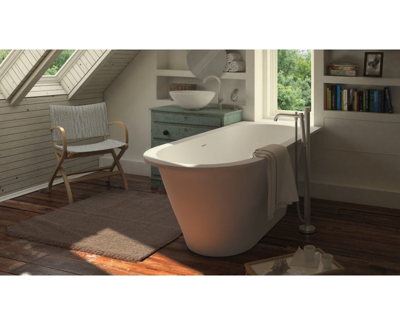 Vanna Paa DECO SHAPE SIilkStone 1750-2500x800-1300mm Balta