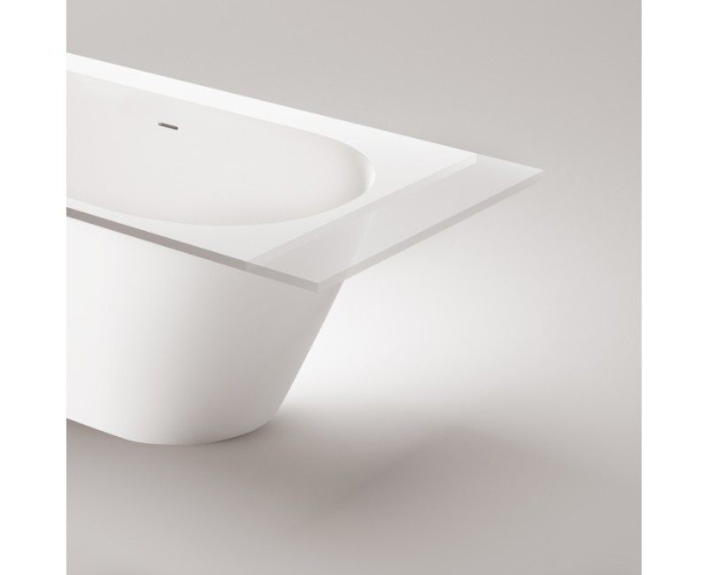 Ванна Paa DECO SHAPE RE A SilkStone 1700-2000x725мм Белая