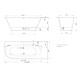 Ванна Paa DECO SHAPE RE A SilkStone 1700-2000x725мм Белая Ванна Paa DECO SHAPE RE A SilkStone 1700-2000x725мм Белая