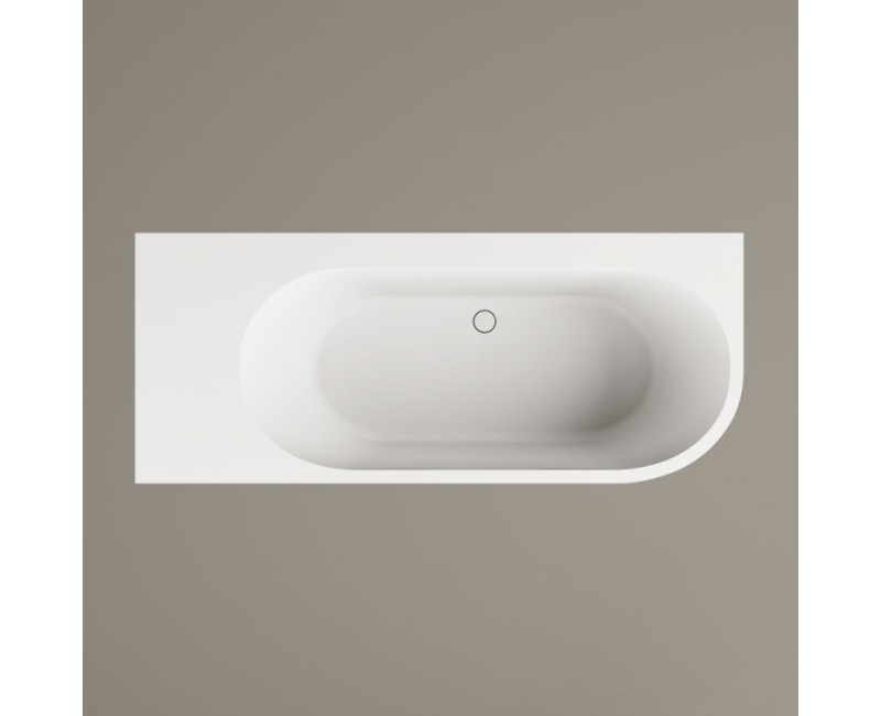 Ванна Paa DECO SHAPE RE D SilkStone 1700-2000x725мм Белая