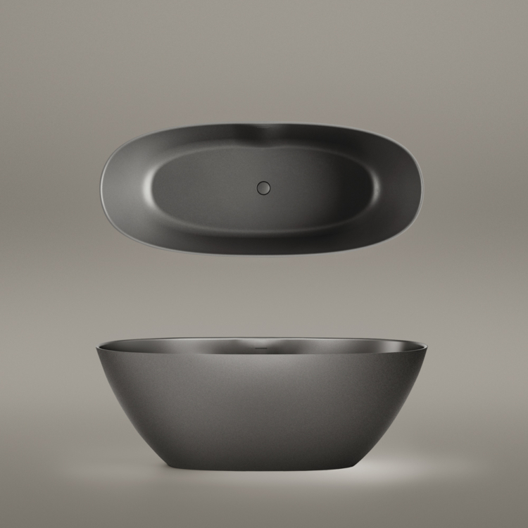 Vanna Paa PERLA SilkStone 1750x760mm Grafīta Vanna Paa PERLA SilkStone 1750x760mm Grafīta