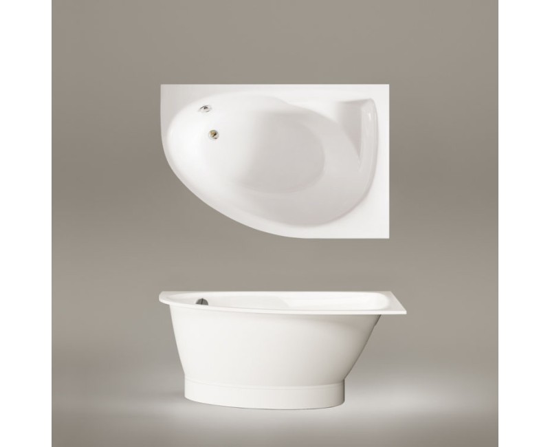 Ванна Paa TRE A Каменная масса 1500х1000мм левая, Белый