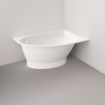 Ванна Paa TRE A Каменная масса 1500х1000мм левая, Белый