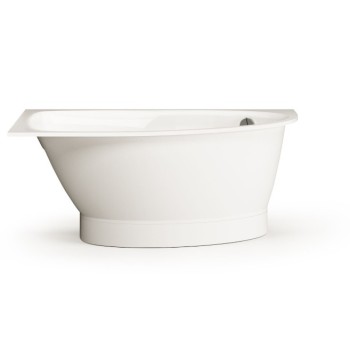 Vanna Paa TRE D Akmens masas 1500x1000mm labā, Balta