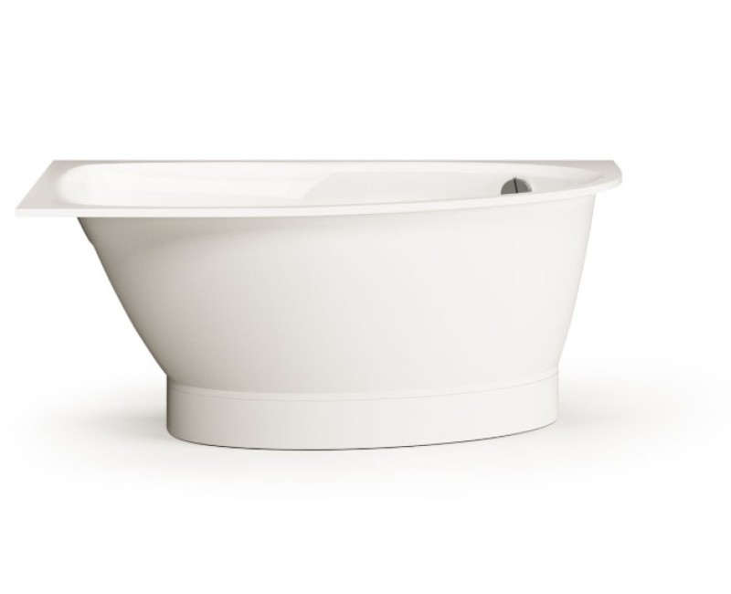 Vanna Paa TRE D Akmens masas 1500x1000mm labā, Balta