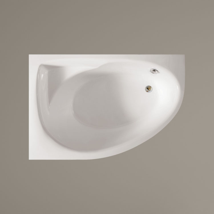 Vanna Paa TRE D Akmens masas 1500x1000mm labā, Balta Vanna Paa TRE D Akmens masas 1500x1000mm labā, Balta