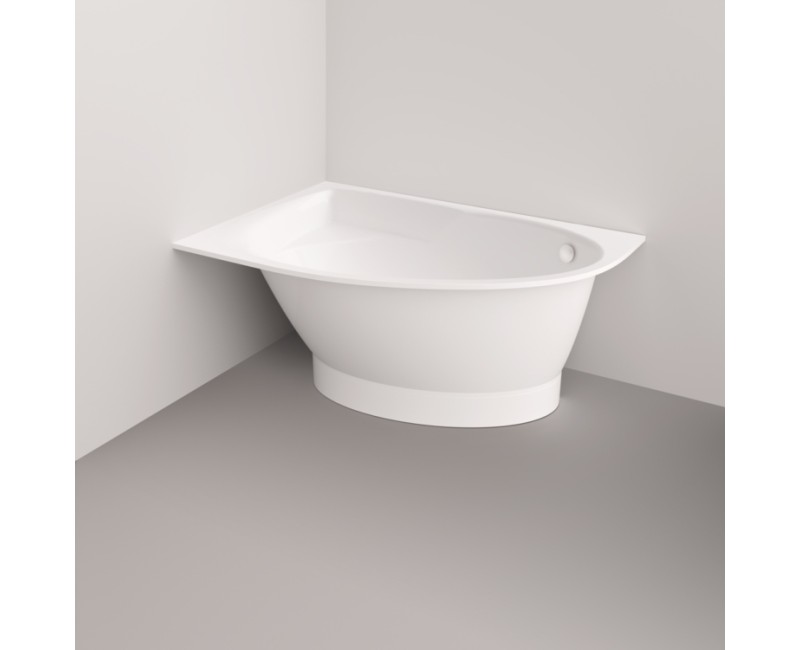 Vanna Paa TRE D Akmens masas 1500x1000mm labā, Balta