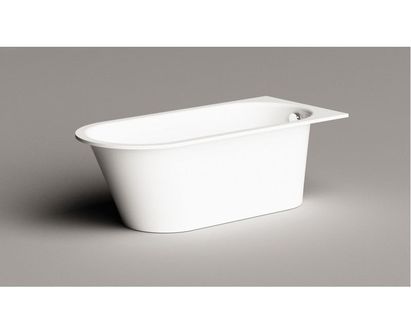 Ванна Paa VARIO L Каменная масса с закругленными углами AB 1680x750мм Белая