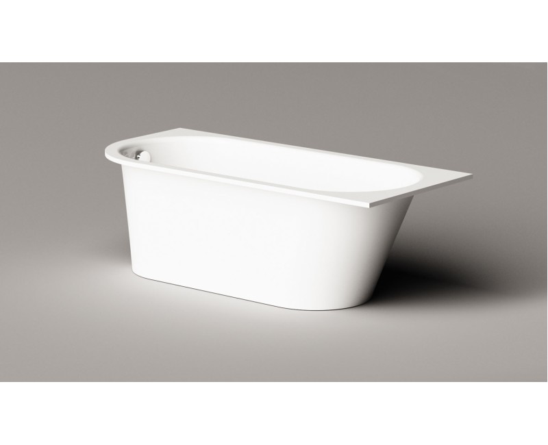 Ванна Paa VARIO L Каменная масса с закругленным углом C 1680x750мм Белая