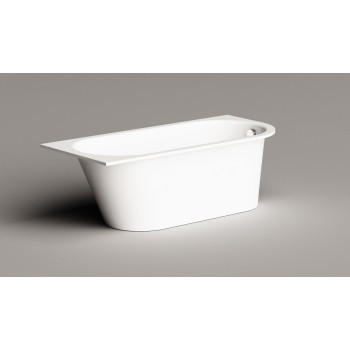 Vanna Paa VARIO L Akmens masas ar noapaļotu stūri D 1680x750mm Balta