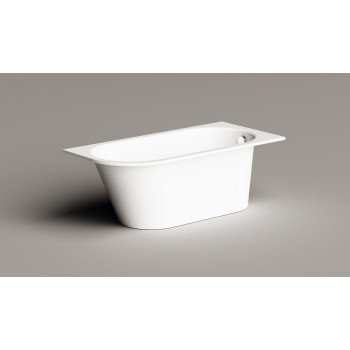 Vanna Paa VARIO M Akmens Masas ar noapaļotu stūri A 1580x750mm Balta