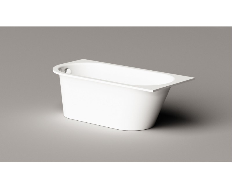 Ванна Paa VARIO M Каменная масса с закругленным углом C 1580x750мм Белая