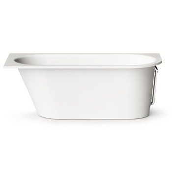 Vanna Paa VARIO D Akmens Masas ar noapaļotu stūri D 1580x750mm Balta