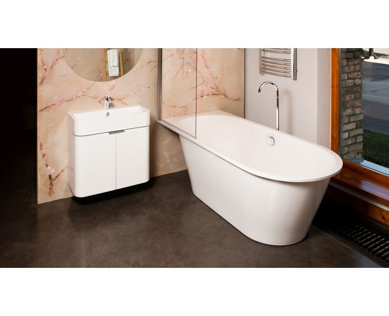 Vanna Paa VARIO XL Akmans masas ar 2 noapaļotiem stūriem CD 1800x800mm Balta