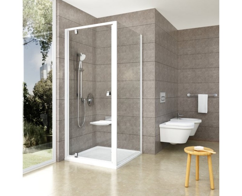 Душевая стенка Ravak Pivot  PPS-80 Белый + прозрачный